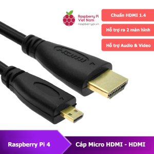 Cáp MicroHDMI - HDMI Raspberry Pi 4, 5