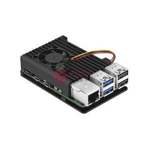 Vỏ hợp kim nhôm Raspberry Pi 5 kèm quạt làm mát hỗ trợ điều tốc