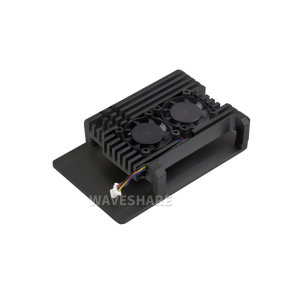 Vỏ hợp kim nhôm 2 quạt làm mát Raspberry Pi 5