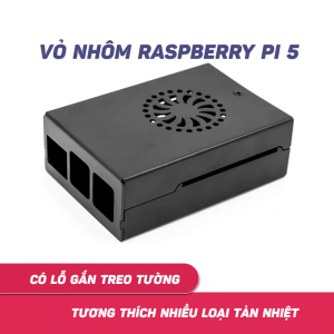 Vỏ hợp kim nhôm kín Raspberry Pi 5