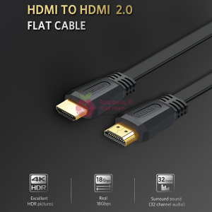 Cáp HDMI 1.5m dẹt Ugreen 50819 chuẩn 2.0 hỗ trợ 3D 4K